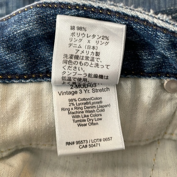 Paper Denim & Cloth 39803 Straight Leg Jeans Medium Wash Size 30 - Picture 10 of 10